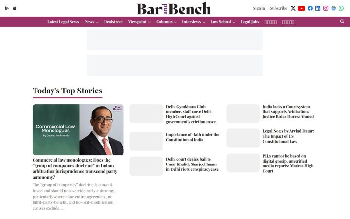 Képernyőkép: barandbench.com