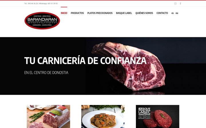 Screenshot of barandiaranharategia.com