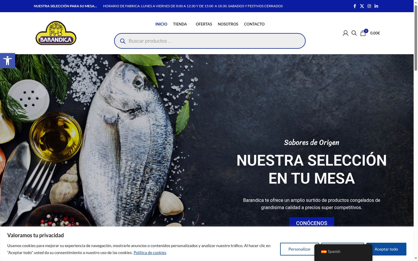 Screenshot tal-banner tal-kunsens muri qabel kwalunkwe interazzjoni