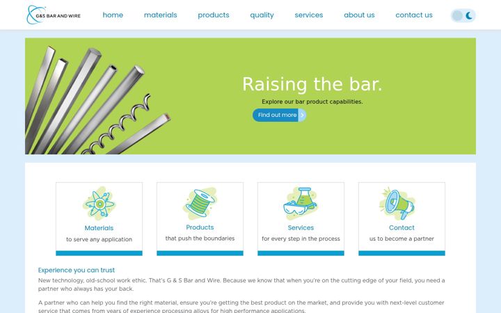 Screenshot of barandwire.com