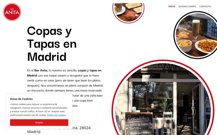 Screenshot of baranitamadrid.com