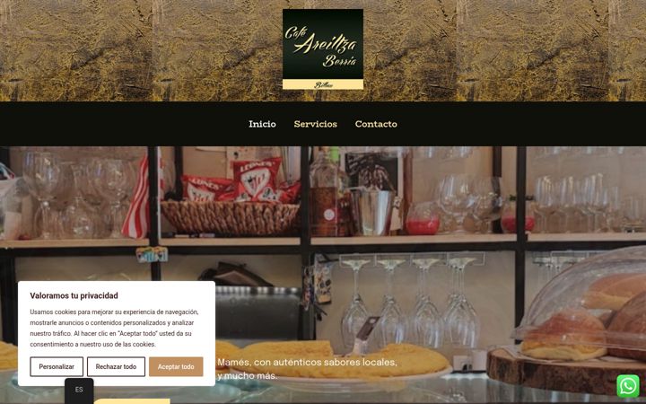 Screenshot of barareiltzaberria.com