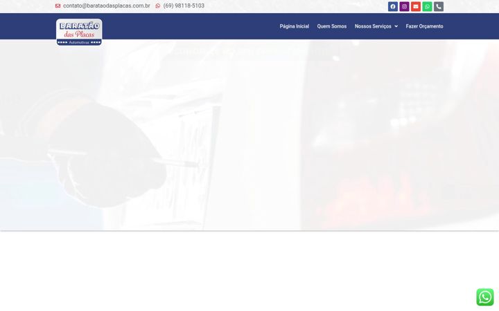 Screenshot του barataodasplacas.com.br