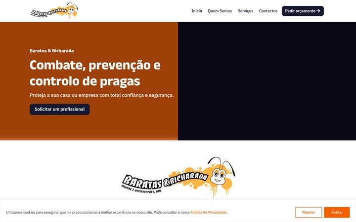 Screenshot of baratasebicharada.com