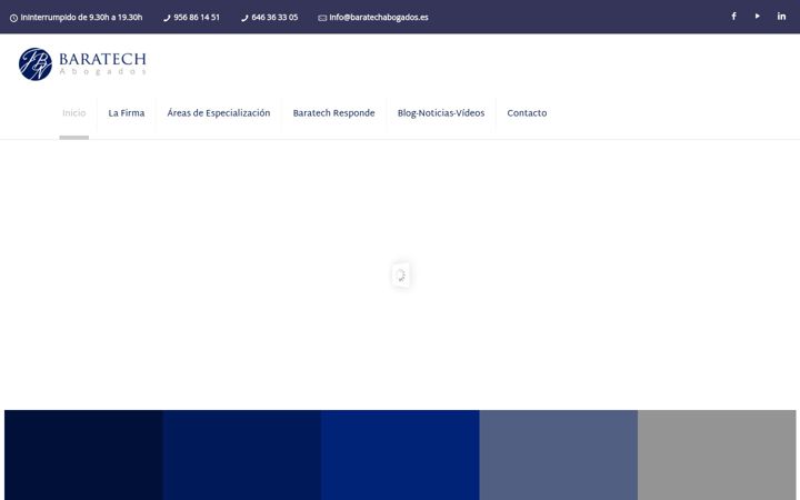 Screenshot of baratechabogados.es
