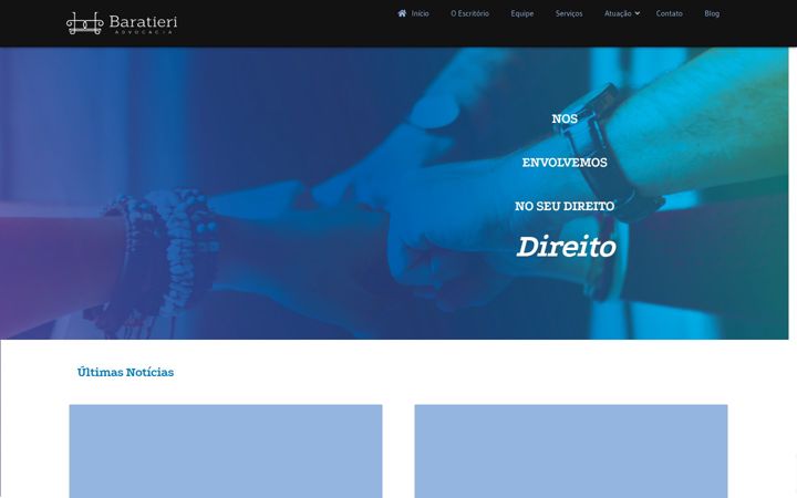 Screenshot of baratieri.adv.br