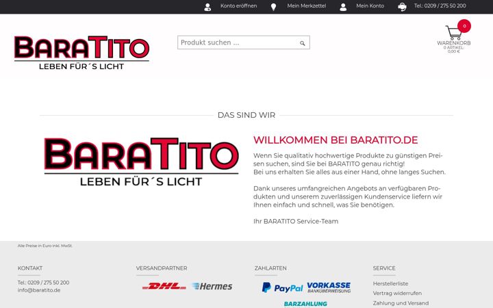Screenshot of baratito.de