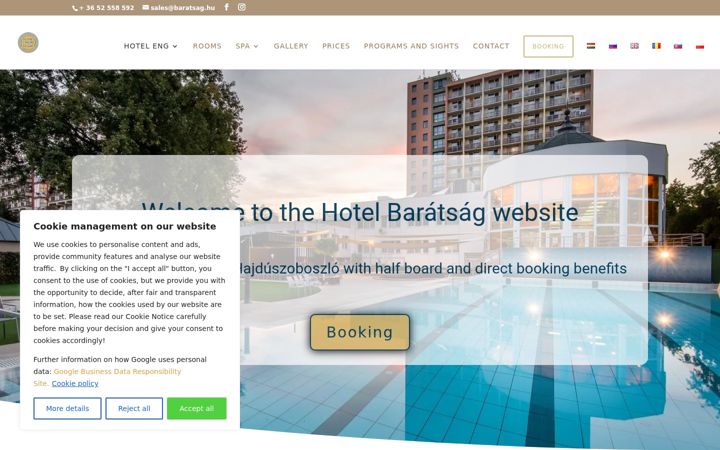 Screenshot of baratsag.hu
