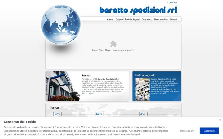 Screenshot of barattospedizioni.com