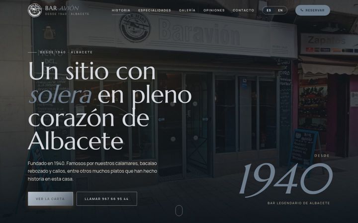 Screenshot of baravion.com