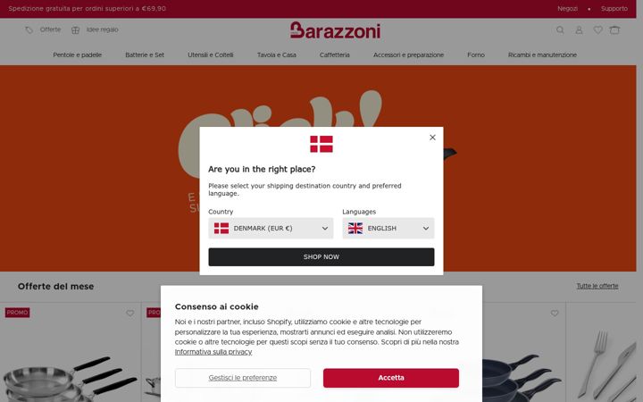 Screenshot of barazzoni.it