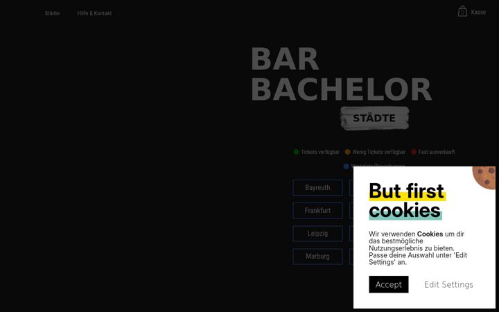 Screenshot of barbachelor.com
