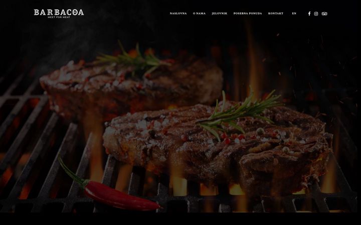 Screenshot of barbacoa.hr