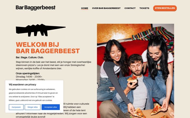Screenshot of barbaggerbeest.nl