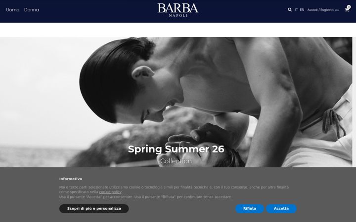 Screenshot of barbanapoli.shop