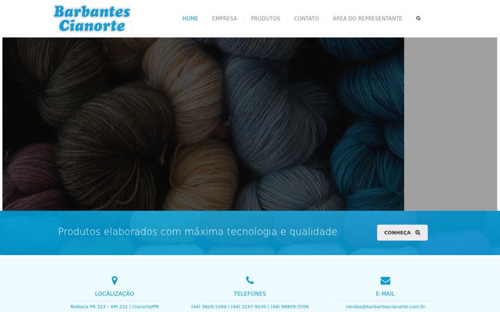 Screenshot of barbantescianorte.com.br