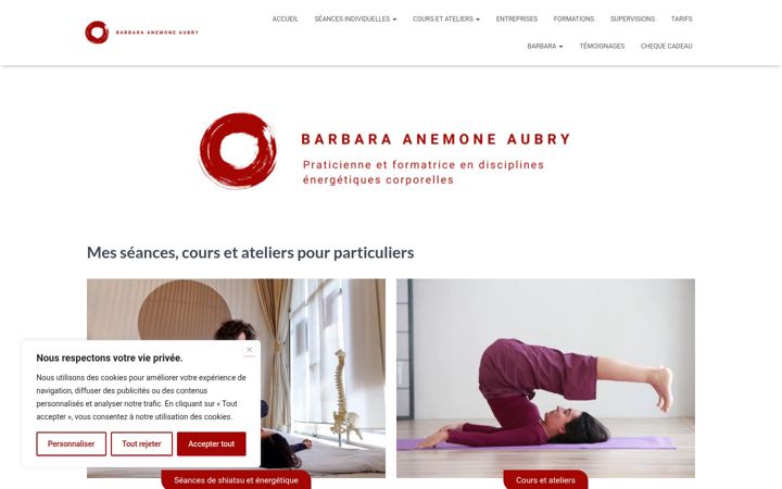 Screenshot of barbara-aubry.com