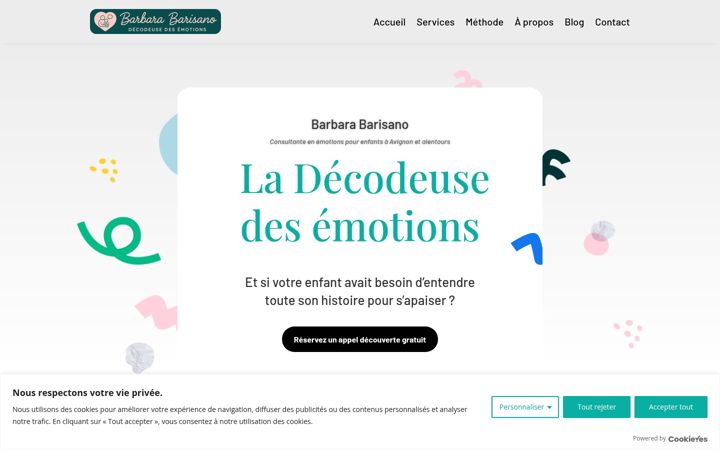 Screenshot of barbara-barisano.fr