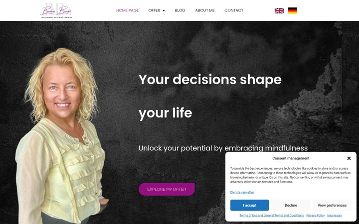 Screenshot of barbara-bendel.com
