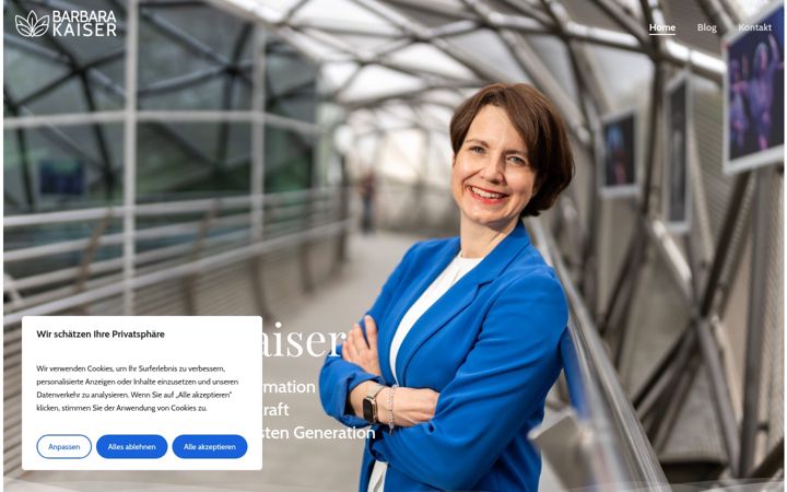 Screenshot of barbara-kaiser.eu