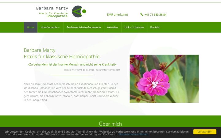 Екранна снимка на barbara-marty.ch