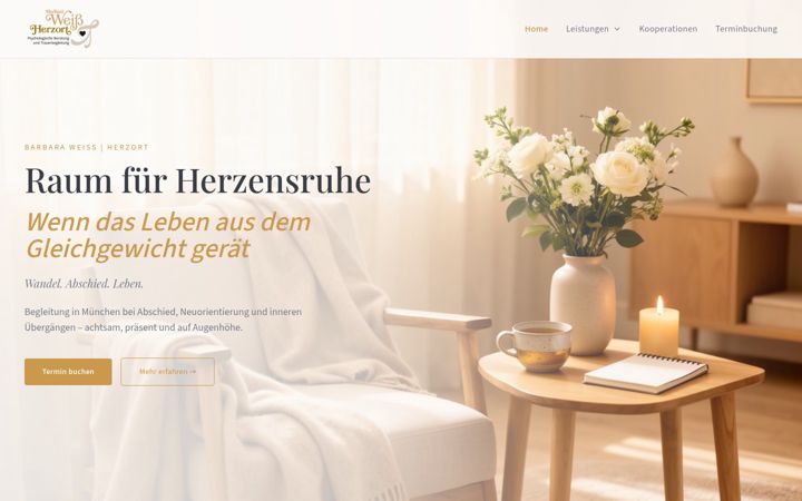 Screenshot of barbara-weiss.de