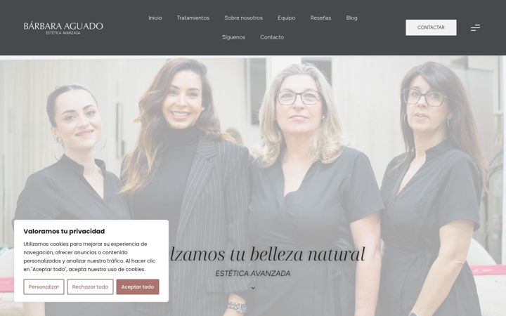 Screenshot of barbaraaguado.es