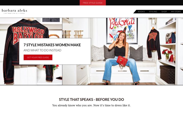 Screenshot of barbaraaleks.com
