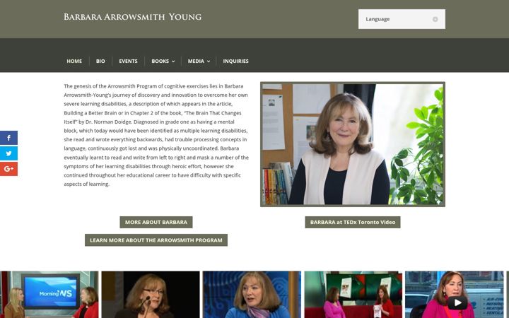 Screenshot of barbaraarrowsmithyoung.com
