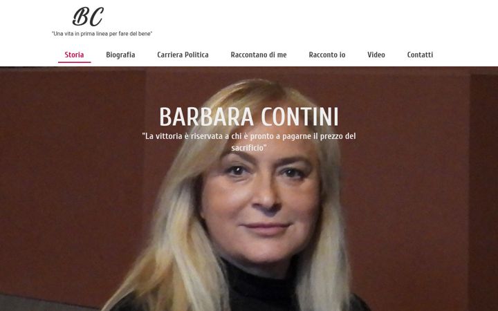 Screenshot of barbaracontini.it