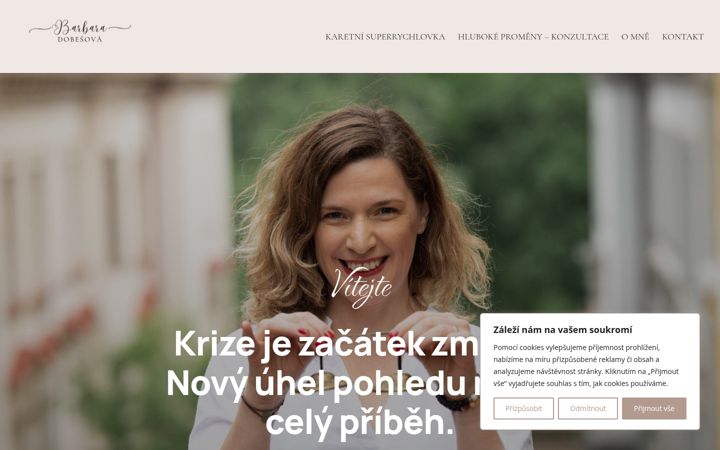 Screenshot of barbaradobesova.cz