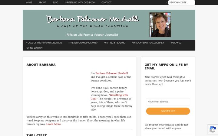 Screenshot of barbarafalconernewhall.com