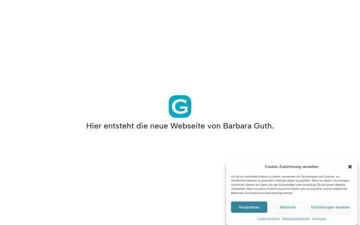 Screenshot of barbaraguth.de