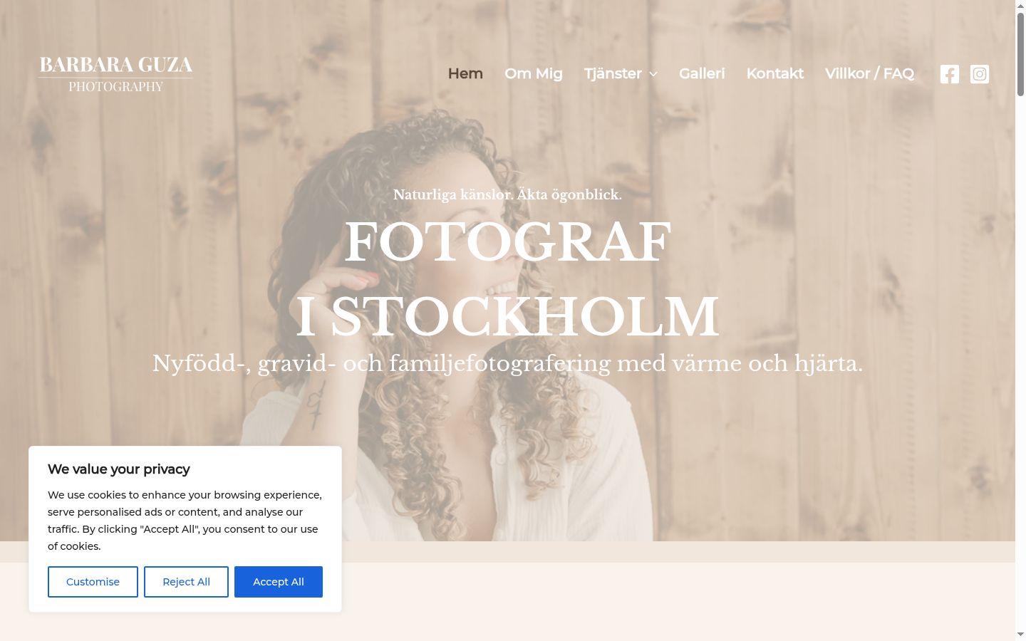 Screenshot tal-banner tal-kunsens muri qabel kwalunkwe interazzjoni