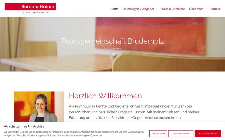 Екранна снимка на barbarahafner.ch