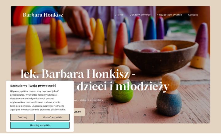 Screenshot of barbarahonkisz.pl