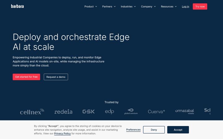 Screenshot of barbaraiot.com
