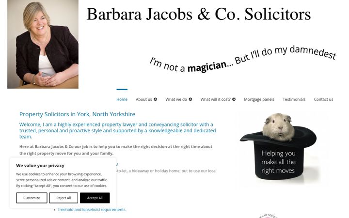 Screenshot of barbarajacobs.co.uk