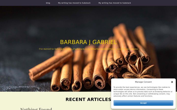 Screenshot of barbarajgabriel.com