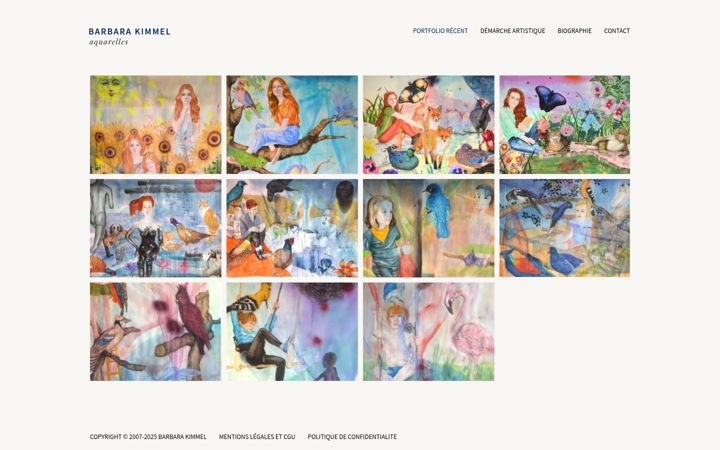 Screenshot of barbarakimmel.fr
