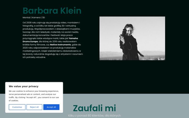 Screenshot of barbaraklein.pl
