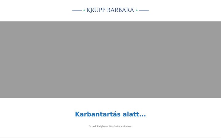 Screenshot of barbarakrupp.hu