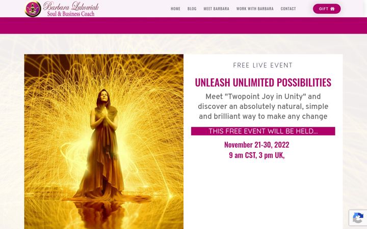Screenshot of barbaralukowiak.com
