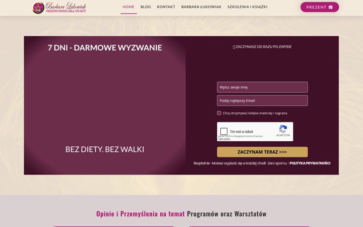 Screenshot of barbaralukowiak.pl