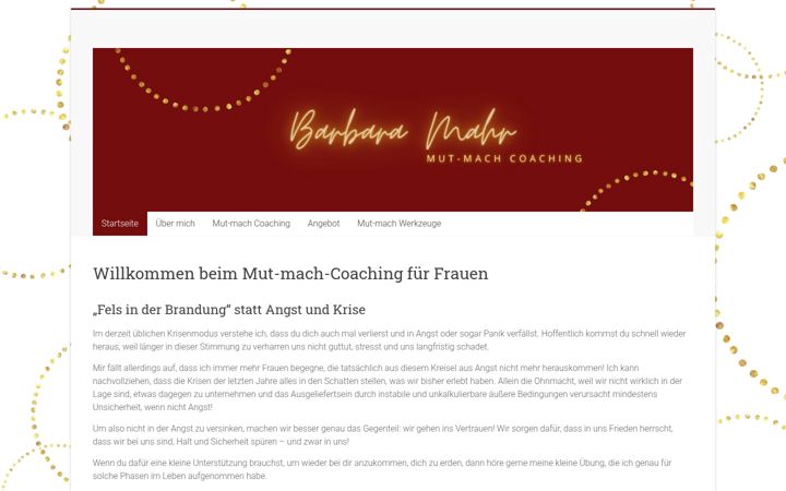 Screenshot of barbaramahr.de