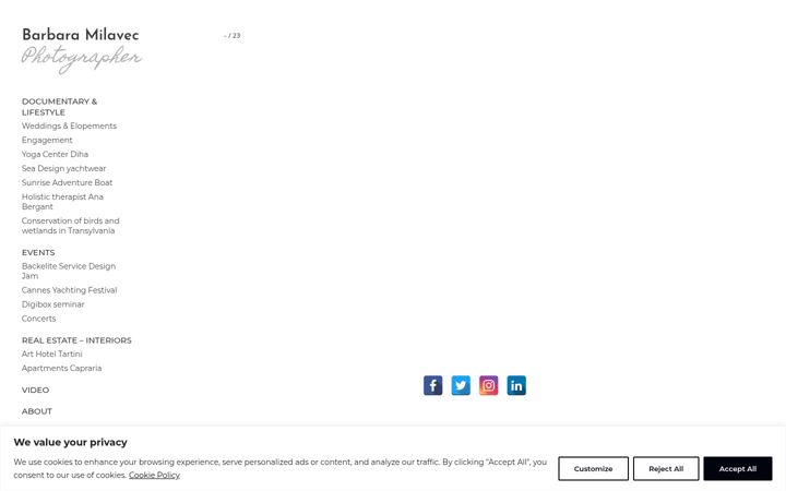 Screenshot of barbaramilavec.com