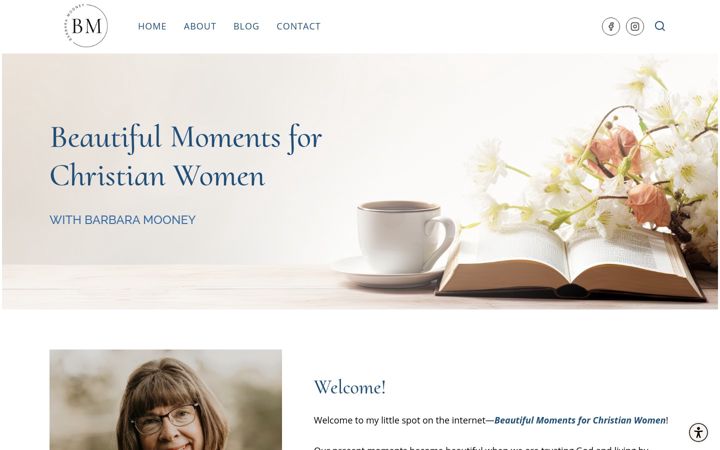Screenshot of barbaramooney.com