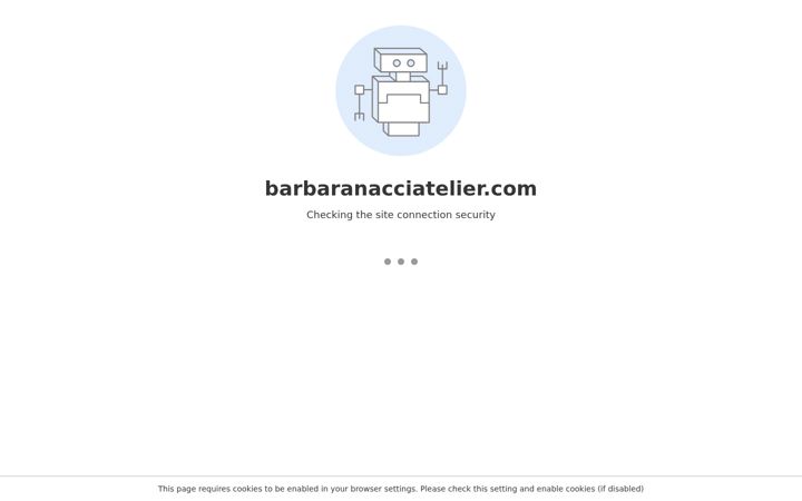 Screenshot of barbaranacciatelier.com