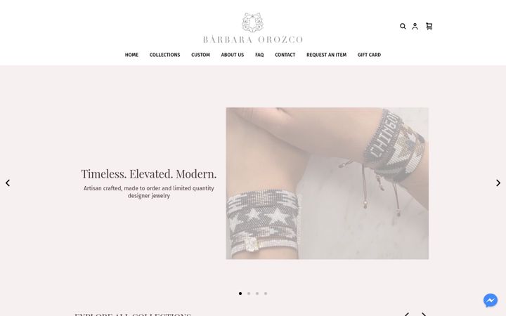 Screenshot di barbaraorozco.us