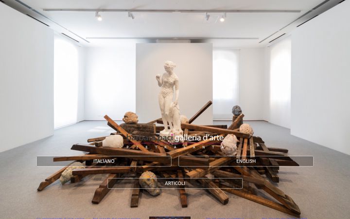 Screenshot of barbarapaciartgallery.it